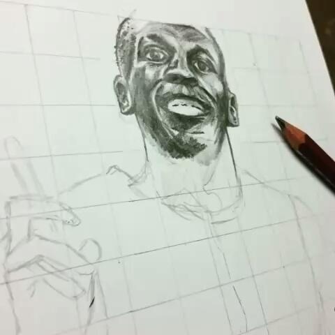 モクソン木村 イラストさんのミクチャ動画 ウサイン ボルト描きました