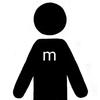 m