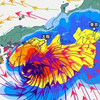 台風🌀でドーン💣