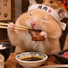 焼肉🥩食べる🔥ハムちゃん🐹