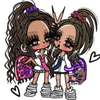 さーちゃんみーちゃん💜🩷🌺